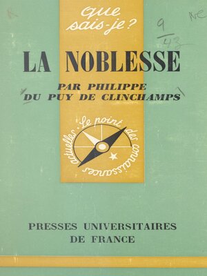 cover image of La noblesse